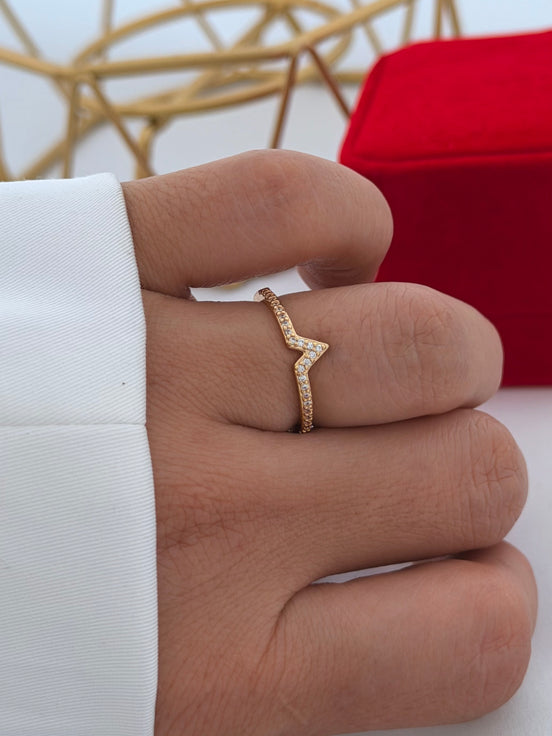 Anillo V Circonias