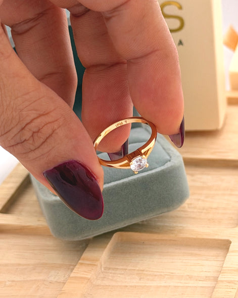 Anillo Circon 6mm