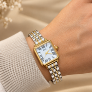 Reloj Plata Dorado en acero inoxidable