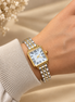 Reloj Plata Dorado en acero inoxidable