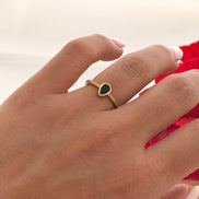 Anillo Gotico Azul circonias