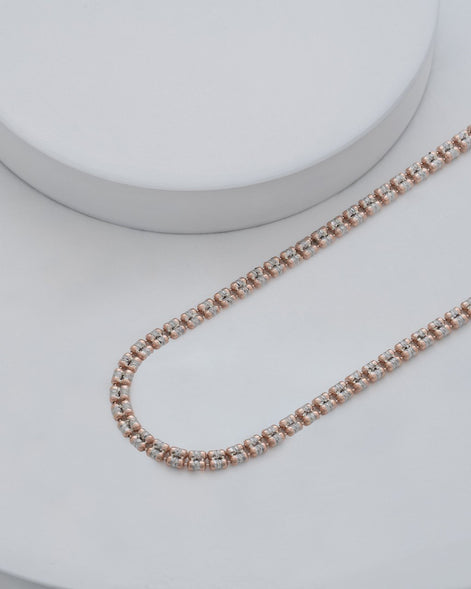 Cadena ICE IT 45cms plata y oro Rosa