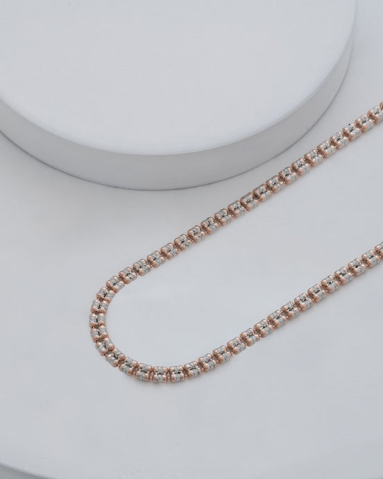 Cadena ICE IT 45cms plata y oro Rosa