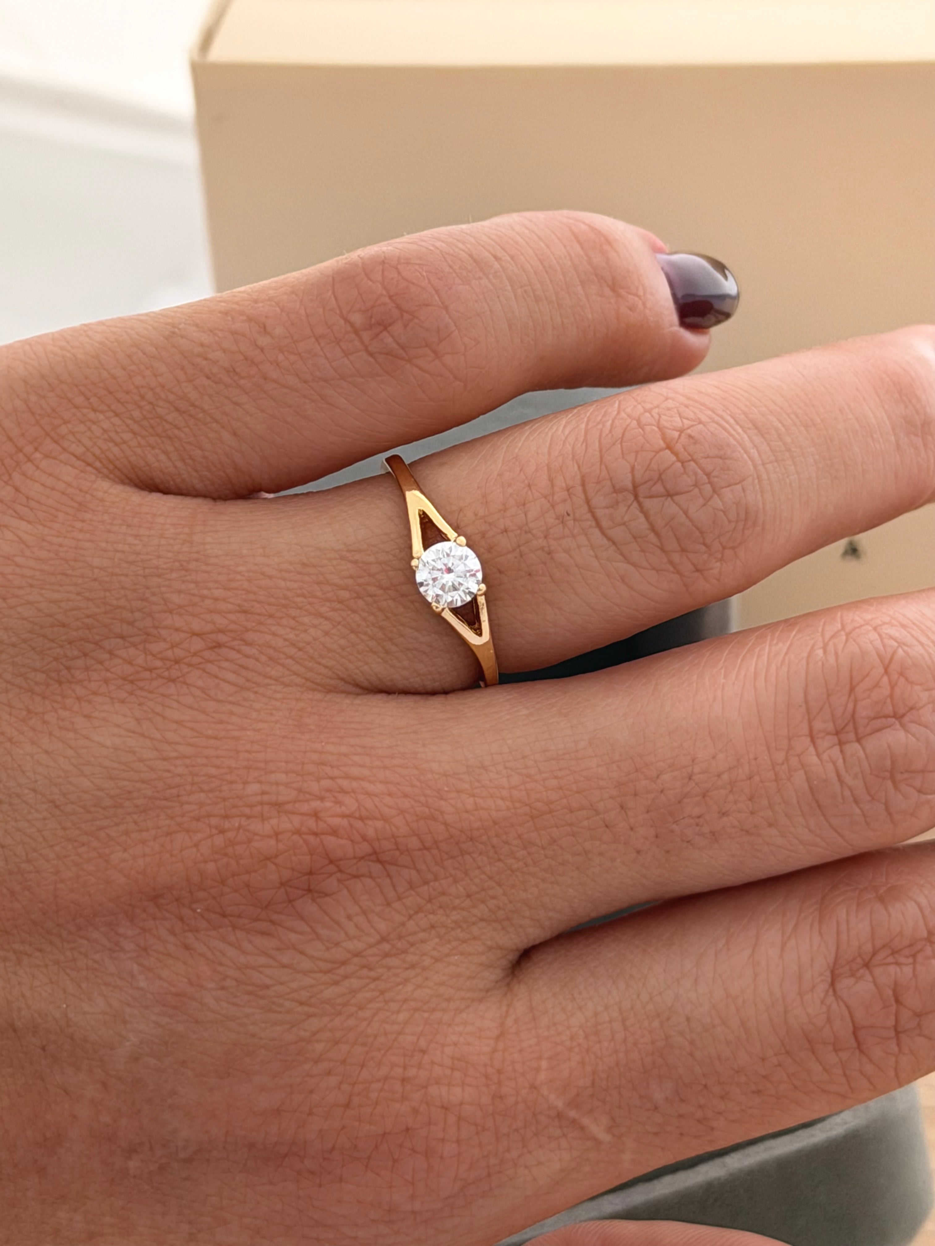 Anillo Circon 6mm