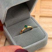Anillo solitario Circon 5mm