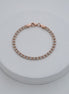 Pulsera ICE 2 carriles 16cms base plata