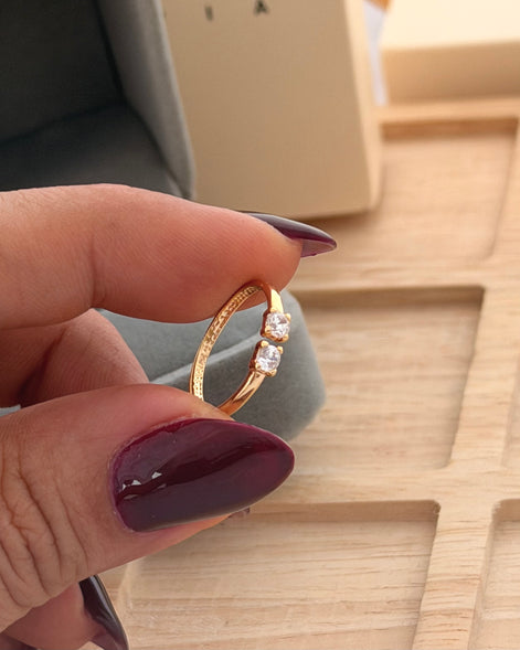 Anillo Tu y Yo Ajustable