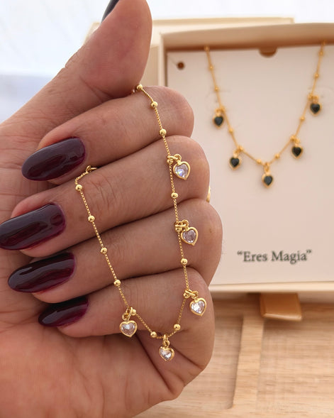 Pulsera corazones