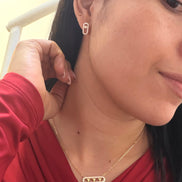Set Gargantilla 40cms con ext y aretes con Rosca