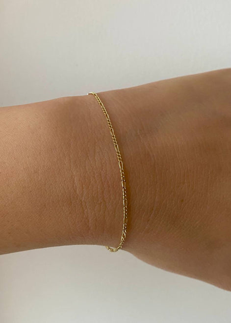 Pulsera 3x1 16cms base plata