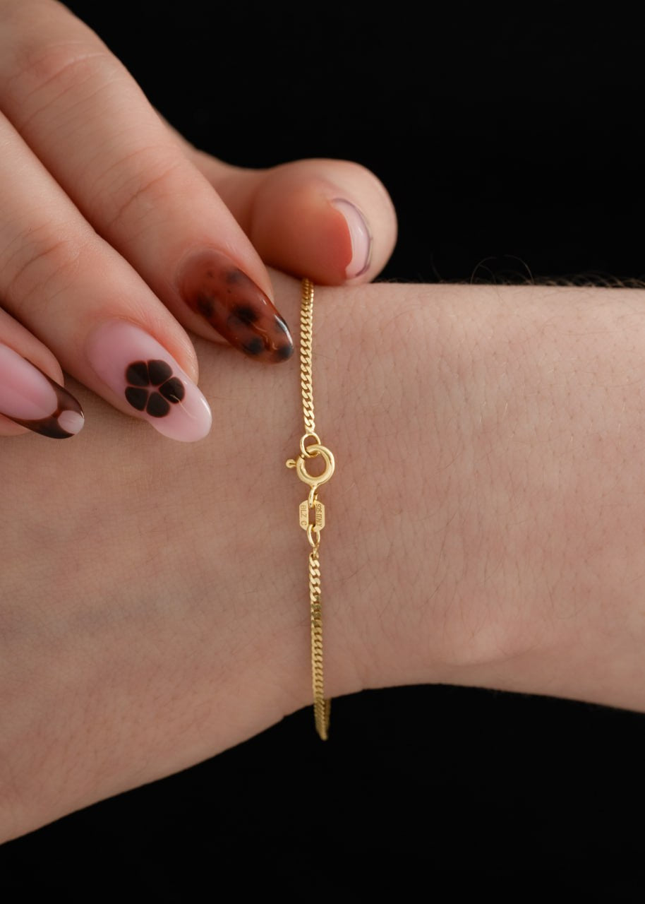 Pulsera Cubanita 1.5mm 15cms con ext