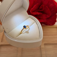 Anillo Gotico Azul circonias