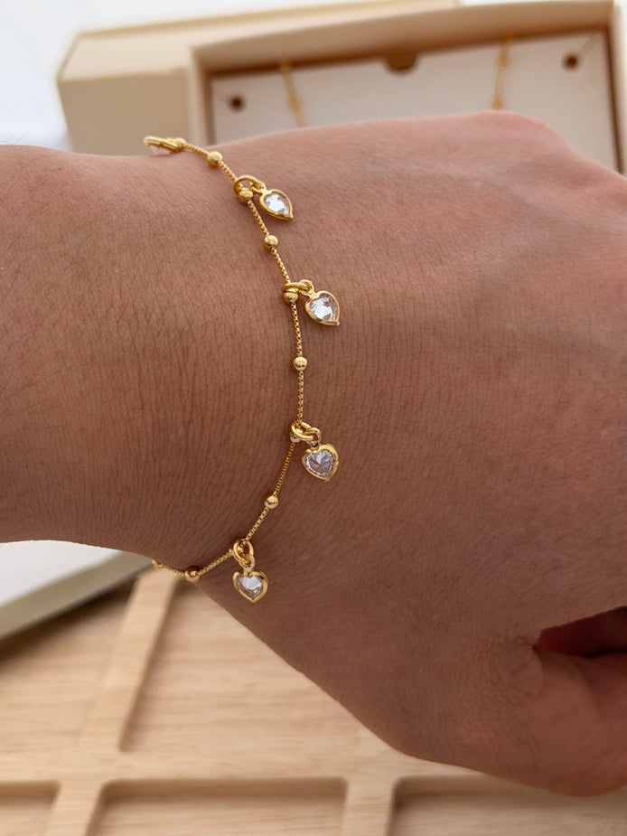 Pulsera corazones