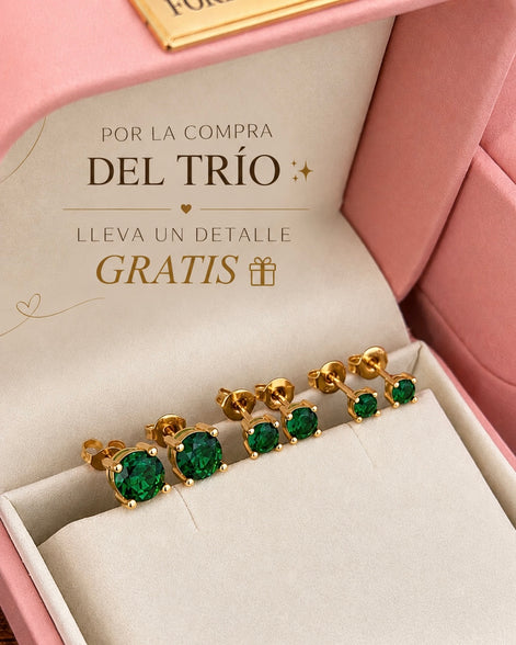 Aretes Circon Verde