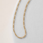 Cadena 3x1 45cms base plata 925