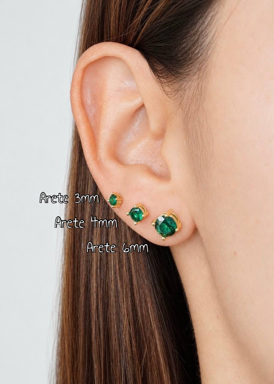 Aretes Circon Verde