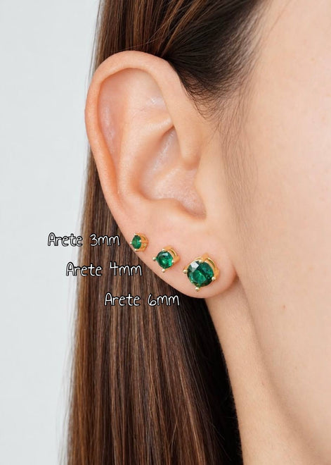 Aretes Circon Verde