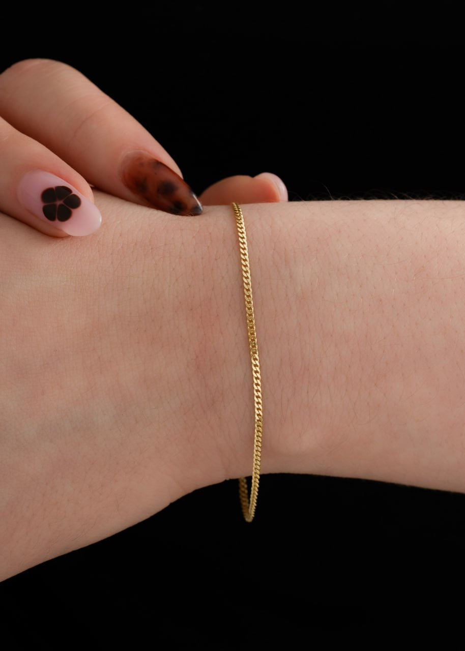 Pulsera Cubanita 1.5mm 15cms con ext