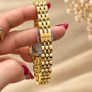 Reloj Plata Dorado en acero inoxidable