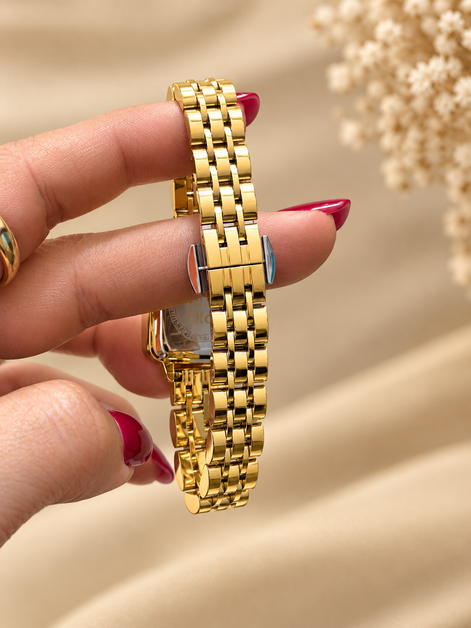 Reloj Plata Dorado en acero inoxidable