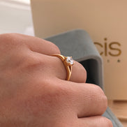 Anillo Circon 6mm