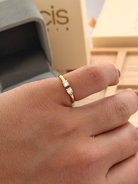 Anillo Tu y Yo Ajustable
