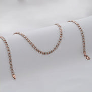 Cadena ICE IT 45cms plata y oro Rosa