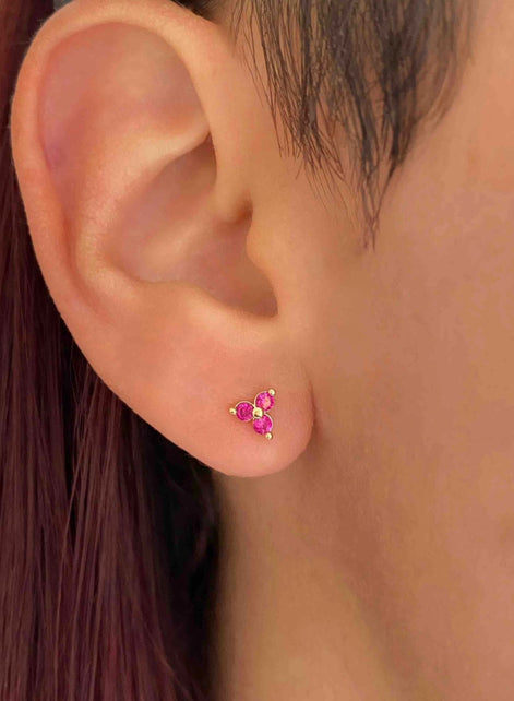 Arete Flor Magenta