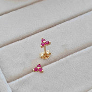 Arete Flor Magenta