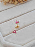 Arete Flor Magenta