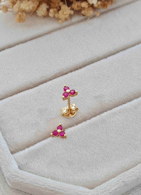 Arete Flor Magenta