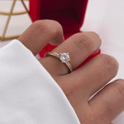 Anillo Circon Crystal 6mm