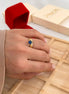 Anillo Solitario Azul