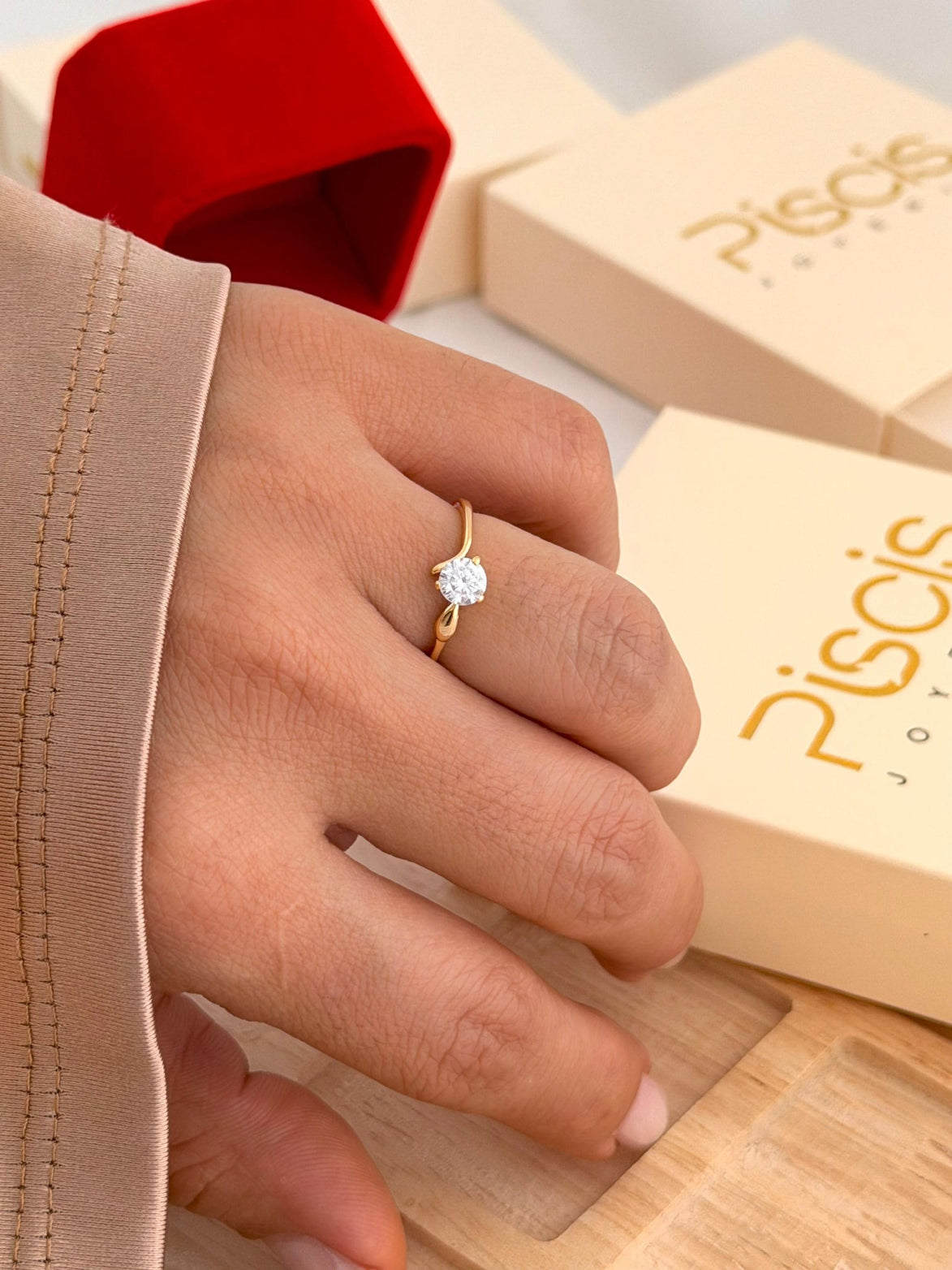 Anillo Gota Lado