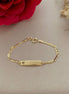 Pulsera Escalera Placa Corazón 14cms